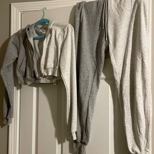 Superdown two tone grey jogger set. Size xs